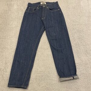 Naked and Famous Easy Guy Selvedge Jeans Mens 28 (29x27) New Frontier Button Fly